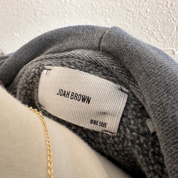 Joah Brown Oversized Jogger (XS/SM) and zip hoodie (OS)-Washed Black - Picture 13 of 13